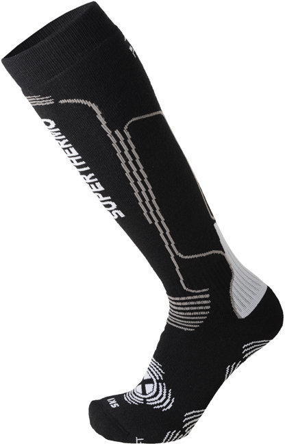 Ski Socken Mico Heavy Weight Primaloft Ski Socks Nero Grigio L