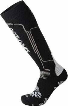 Ski Socken Mico Heavy Weight Primaloft Nero Grigio S Ski Socken - 1