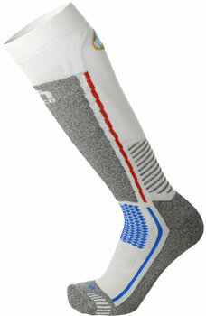 Ski Socks Mico Medium Weight Official Italy Ski Socks Bianco L - 1