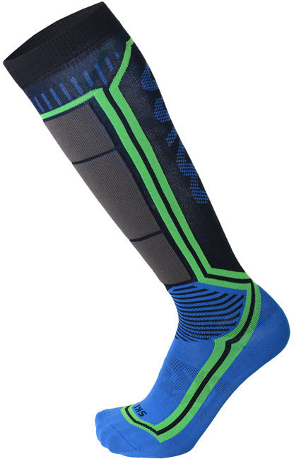 Ski Socks Mico Light Weight Argento X-Static Blue Ski Socks
