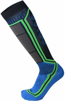 Ski Socks Mico Light Weight Argento X-Static Blue Ski Socks - 1