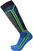 Chaussettes de ski Mico Light Weight Argento X-Static Bleu Chaussettes de ski