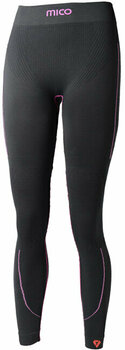 Termisk undertøj Mico Long Tight Primaloft Womens Base Layers Pants Nero Fucsia M/L - 1