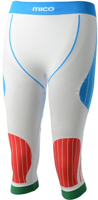 Thermo ondergoed voor dames Mico 3/4 Tight Official Italy Bianco XXS Thermo ondergoed voor dames
