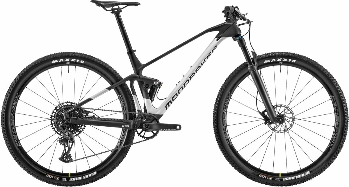 Cyklar med komplett fjädring Mondraker F-Podium Carbon Sram GX Eagle 1x12 White/Black M