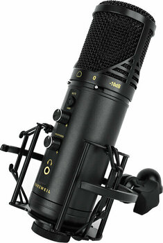 Kondenzátorový studiový mikrofon Kurzweil KM-1U-B Kondenzátorový studiový mikrofon - 1