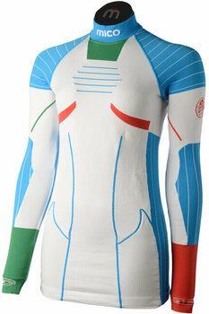 Thermo ondergoed voor dames Mico Mock Neck Official Italy Base Layer Bianco XXS Thermo ondergoed voor dames - 1