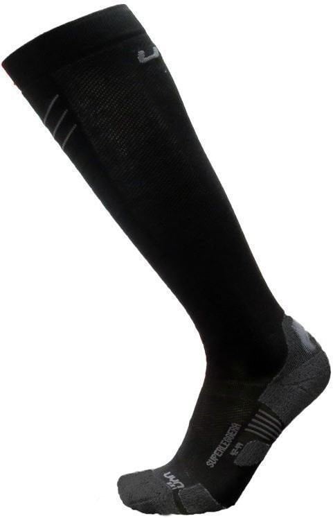 Lyžařské ponožky UYN Superleggera Anthracite/Azure 39-41 Lyžařské ponožky