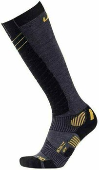 Ski-sokken UYN Ultra Fit Anthracite/Yellow 39-41 Ski-sokken - 1