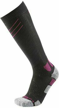 Skijaške čarape UYN Ultra Fit Black/Pink Paradise 37-38 Skijaške čarape - 1