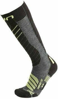 Chaussettes de ski UYN Comfort Fit Grey Melange/Green Lime 39-41 Chaussettes de ski - 1