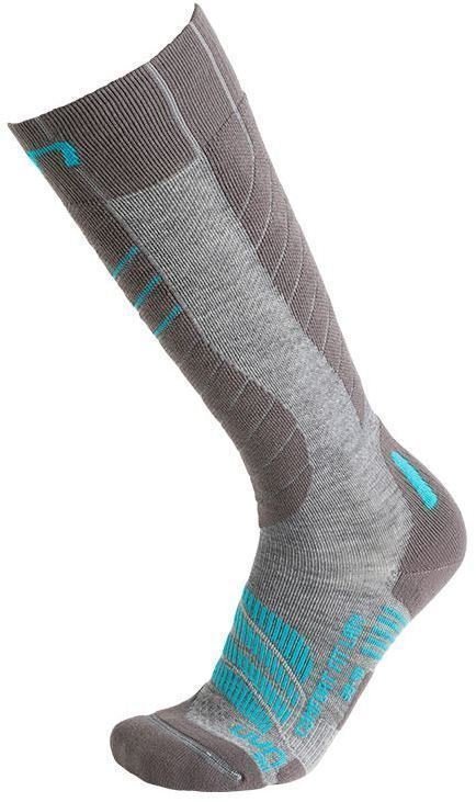 Ski Socks UYN Comfort Fit Grey Melange/Azure 35-36 Ski Socks