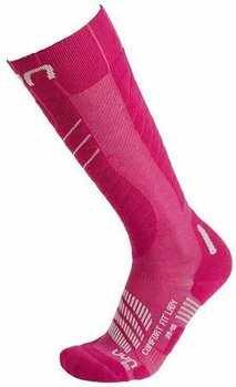 Ski Socks UYN Comfort Fit Pink/White 35-36 Ski Socks - 1