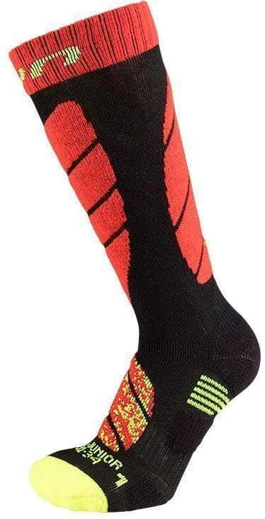 Ski-sokken UYN Juniors Zwart-Red 27-30 Ski-sokken