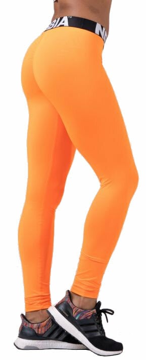 Fitness Hose Nebbia Squat Hero Scrunch Butt Leggings Orange L Fitness Hose