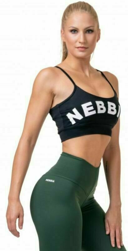 Sous-vêtements de sport Nebbia Classic Hero Cut-Out Sports Bra Black M Sous-vêtements de sport