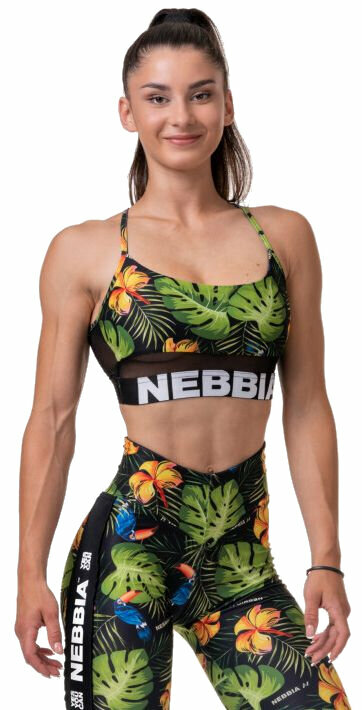 Aktivno spodnje perilo Nebbia Earth Powered Sports Bra Jungle Green XS Aktivno spodnje perilo