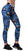 Fitness kalhoty Nebbia Mid-Waist Ocean Power Leggings Ocean Blue XS Fitness kalhoty