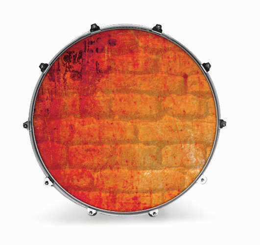 Cabeza de tambor resonante Evans INK20TXTBRICK Texture