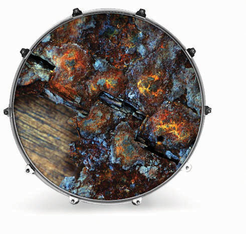 Cabeza de tambor resonante Evans INK20TXTHINGE Texture