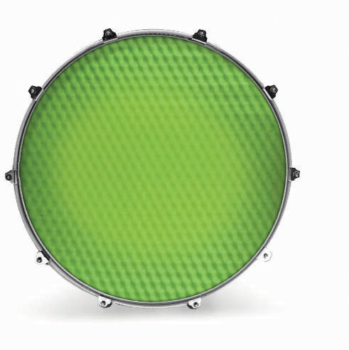 Cabeza de tambor resonante Evans INK24TXTGNRPL 24" TEXTURE GREEN RIPPLE Cabeza de tambor resonante