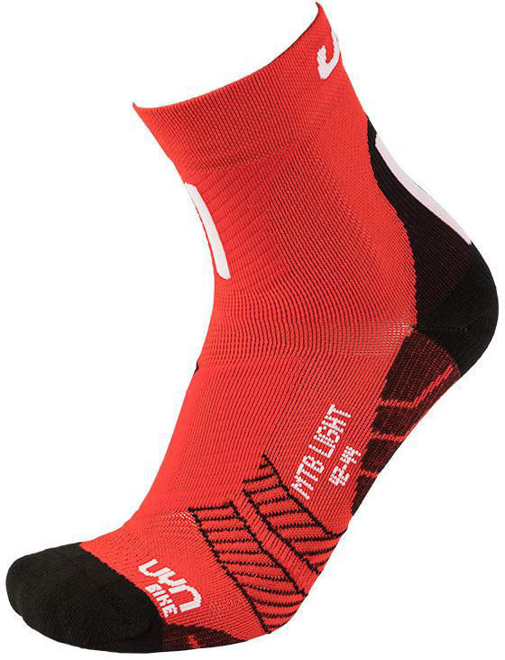 Cycling Socks UYN Cycling MTB Red/White 39/41 Cycling Socks