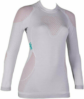 Termounderkläder UYN Fusyon Womens Shirt LS Light Grey/Salmon/Purple L/XL - 1