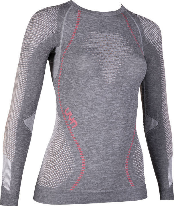 Termounderkläder UYN Ambityon LS Grey Melange/Nude/Salmon S/M Termounderkläder