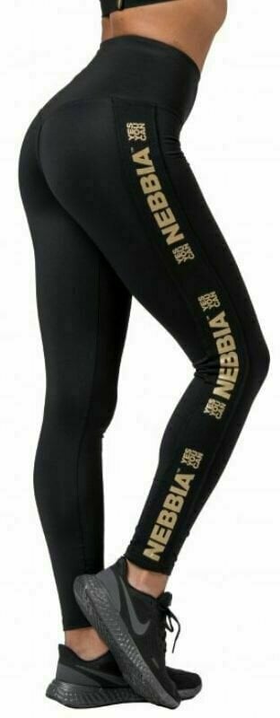 Pantalones deportivos Nebbia Gold Classic Leggings Black XS Pantalones deportivos