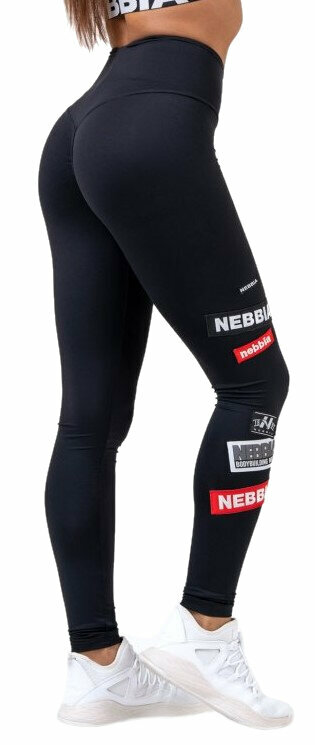 Fitness pantaloni Nebbia High Waist Labels Leggings Black L Fitness pantaloni