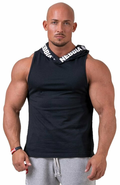 Fitness T-Shirt Nebbia No Excuses Tank Top Hoodie Black M Fitness T-Shirt