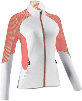 T-shirt/casaco com capuz para esqui UYN Climable Womens Jacket Off White/Coral/Medium Grey S - 1