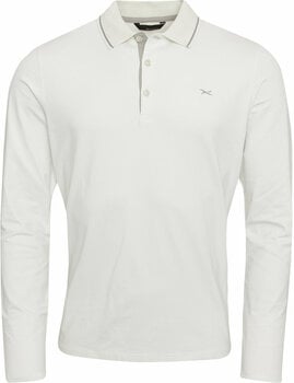 Polo Shirt Brax Stuart Long Sleeve Mens Polo Shirt Snow XL - 1