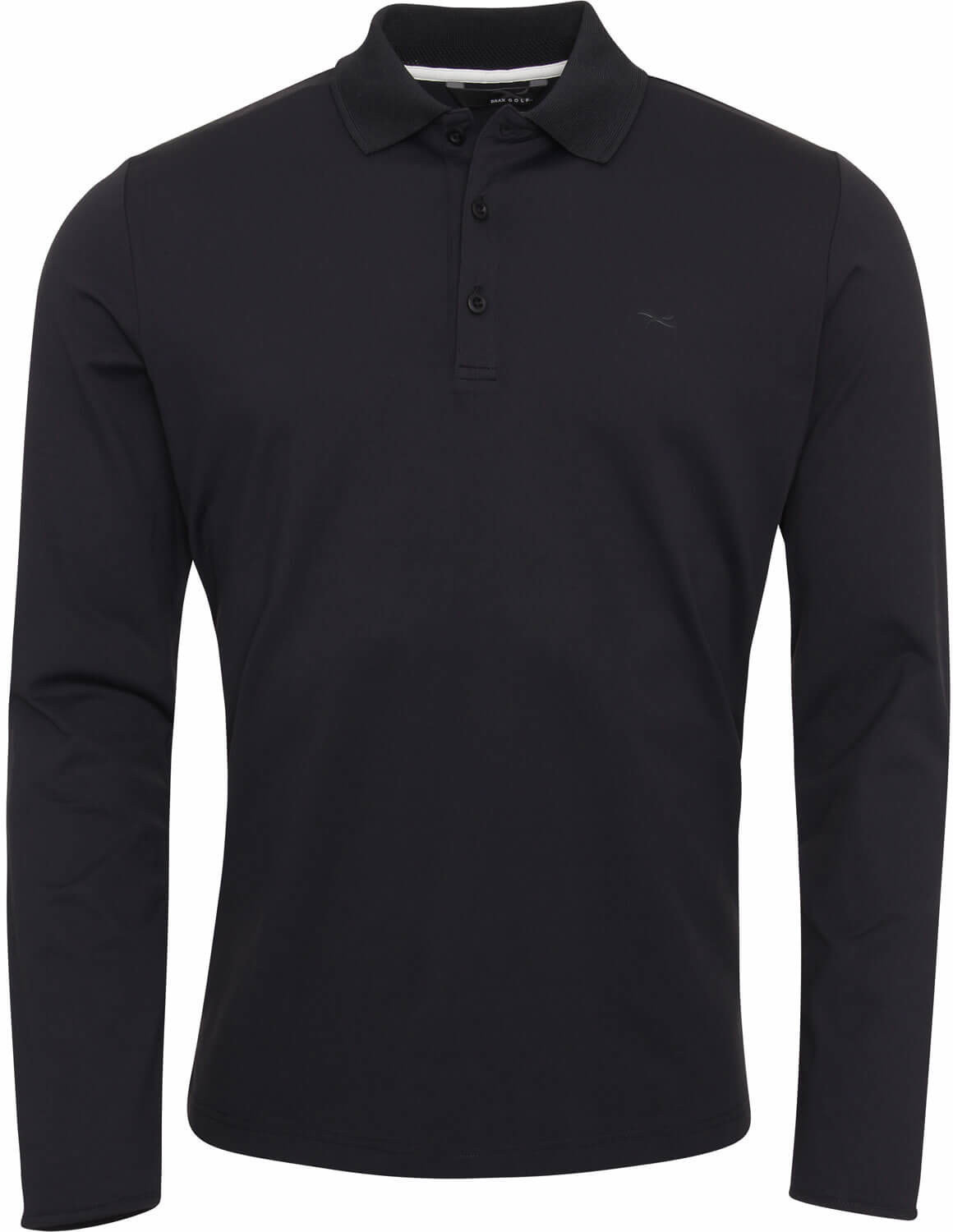 Polo Shirt Brax Stuart Long Sleeve Mens Polo Shirt Blue Navy XL