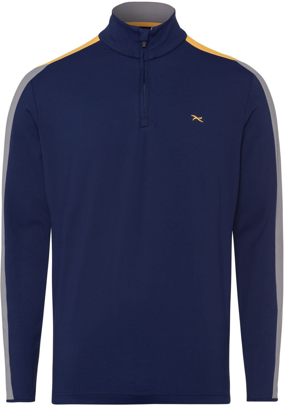 Polo Shirt Brax Taro Long Sleeve Mens Polo Shirt Blue Navy S