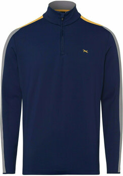 Polo Shirt Brax Taro Long Sleeve Mens Polo Shirt Blue Navy S - 1