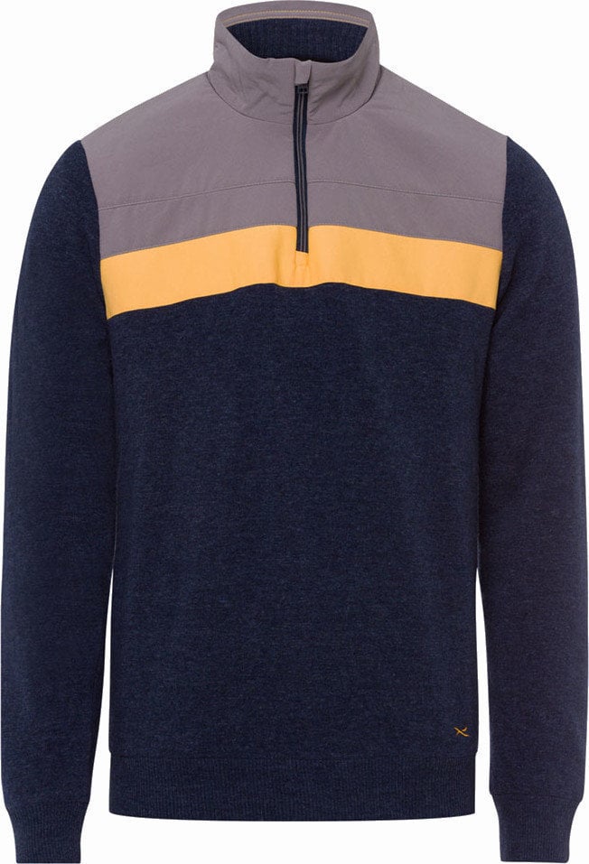 Hoodie/Sweater Brax Tristan Mens Sweater Blue Navy M