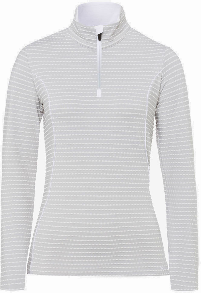 Poolopaita Brax Triza Long Sleeve Womens Polo Shirt Grey XS