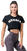 Maglietta fitness Nebbia Loose Fit Sporty Crop Top Black M Maglietta fitness
