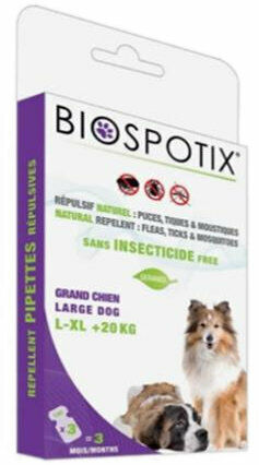 Antiparasitära medel Biogance Biospotix Repellent for Dogs 3 ml Antiparasitära medel