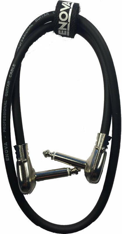 Kabel rozgałęziacz, Patch kabel Enova EC-A1-PRMM2-0.8 Czarny 80 cm Kątowy - Kątowy