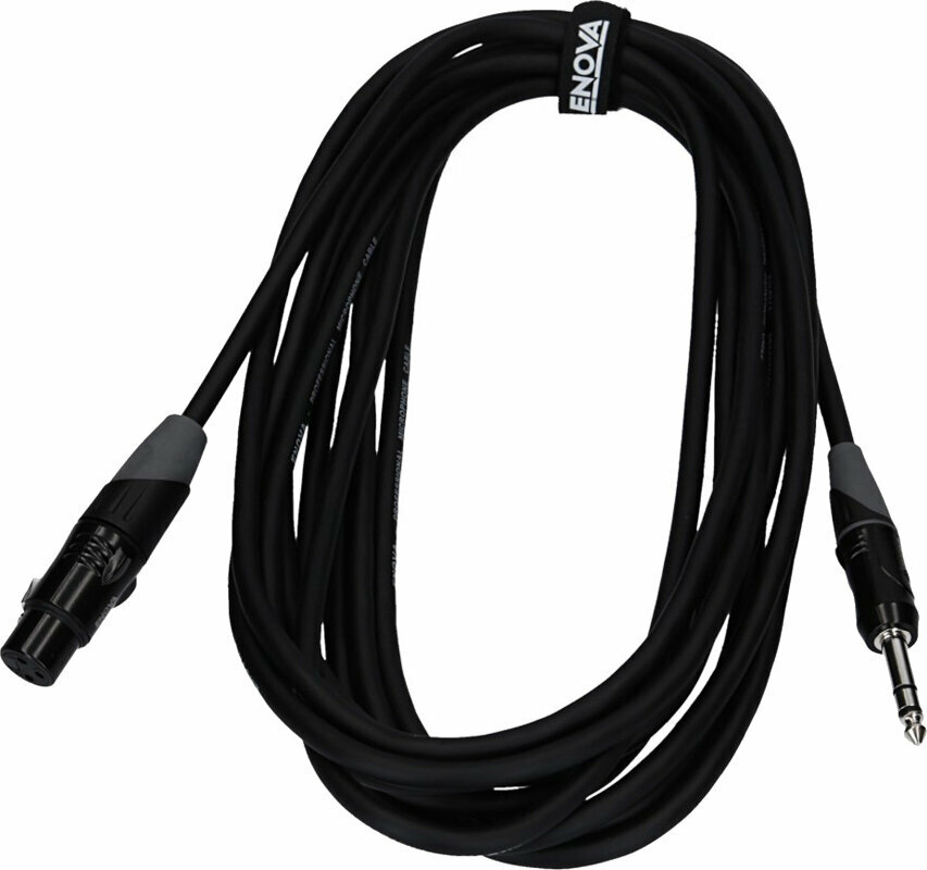 Mikrofonski kabel Enova EC-A1-XLFPLM3-10 Črna 10 m