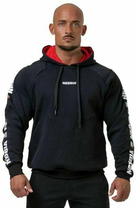 Fitness Μπλουζάκι Nebbia Unlock The Champion Hoodie Black M Fitness Μπλουζάκι