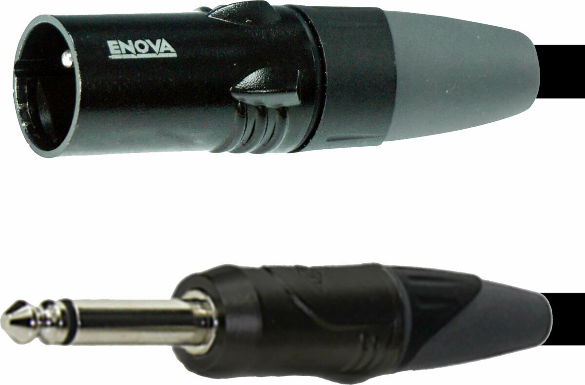 Cablu complet pentru microfoane Enova EC-A1-XLMPLM2-3 Negru 3 m