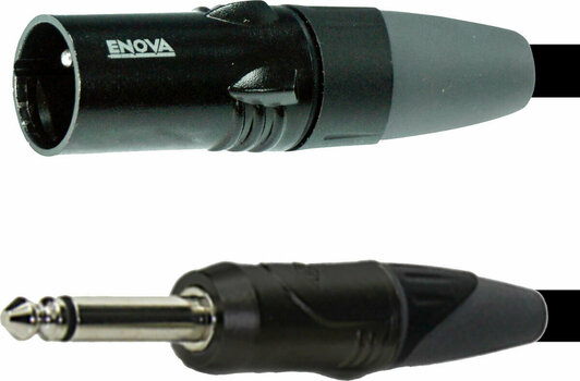 Mikrofonkabel Enova EC-A1-XLMPLM2-6 Schwarz 6 m - 1