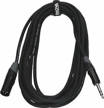 Mikrofónový kábel Enova EC-A1-XLMPLM3-1 Čierna 1 m - 1