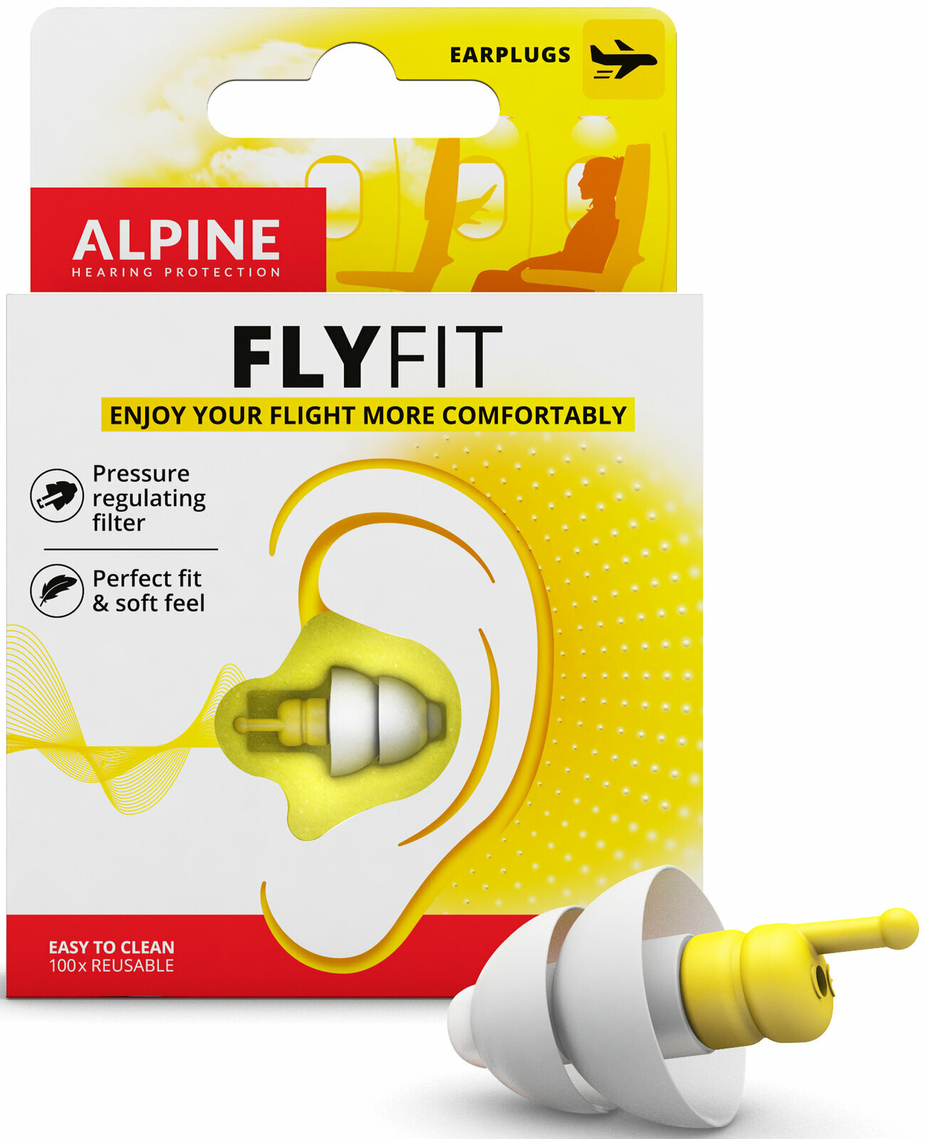 Tappi per le orecchie Alpine FlyFit Tappi per le orecchie