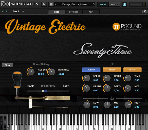VST Instrument Studio programvara PSound Vintage Electric (Digital produkt)