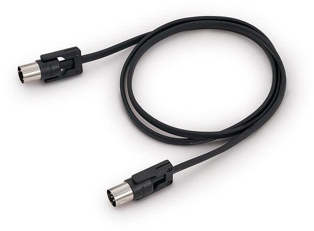 MIDI-kabel RockBoard FlaX Plug MIDI Zwart 100 cm