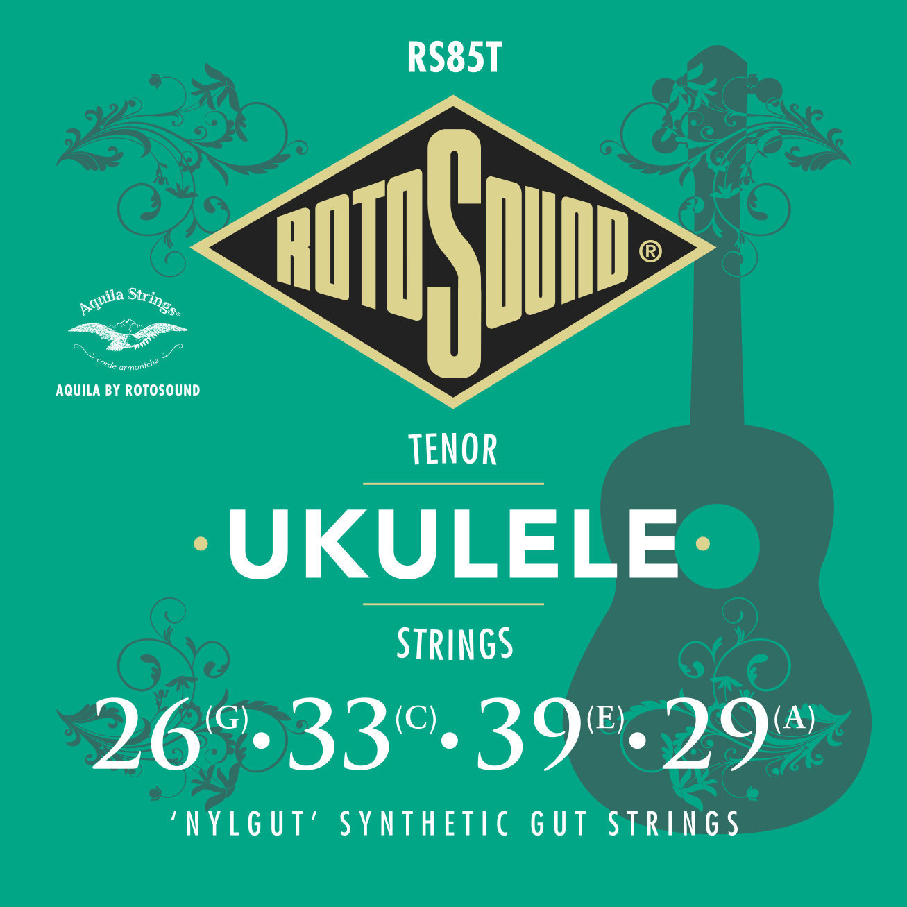 Húrok Tenor ukulelére Rotosound RS85T Nylgut